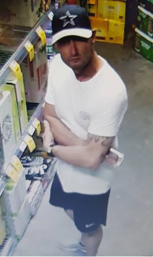ON CAMERA: Police wish to identify the man pictured. Picture: Supplied. 