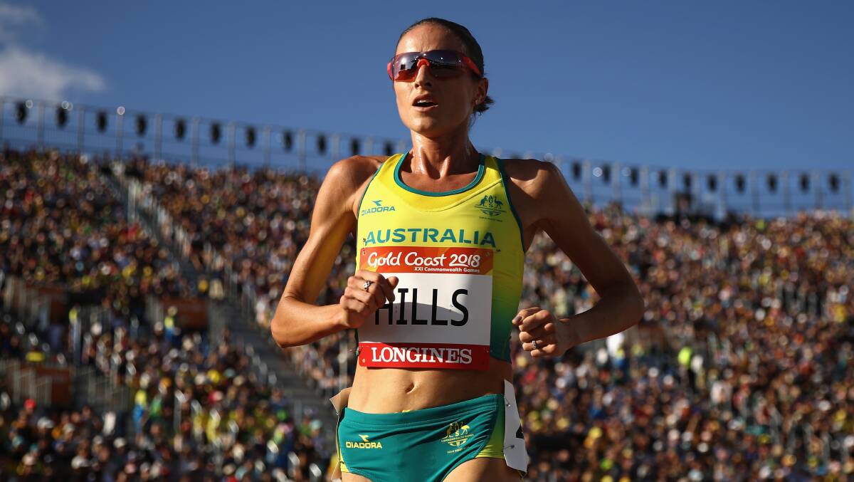 Madeline Heiner competing in the women's 5000m final at the 2018 Commonwealth Games on the Gold Coast. Picture by Cameron Spencer/Getty Images