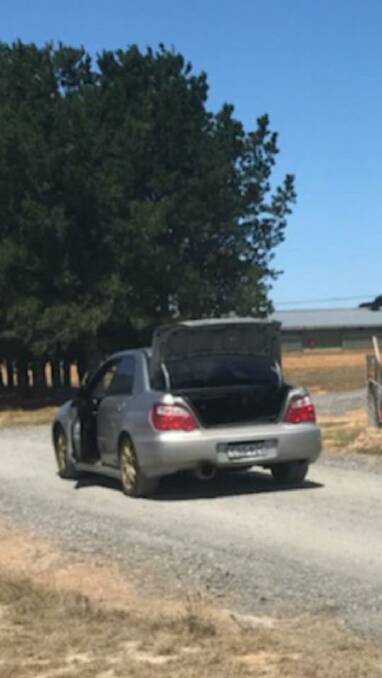 Speeding Subaru caught by police. Photo: supplied. 