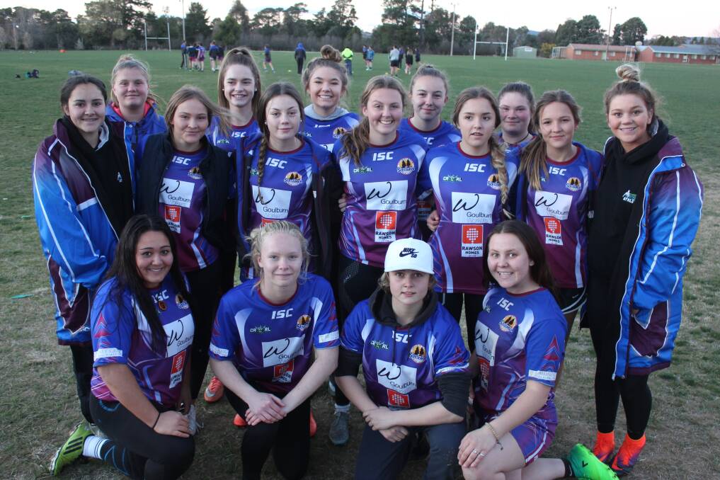 The U17 Goulburn Workers rugby league girls team hope to defeat the Gungahlin Bulls for the grand finals game this weekend. 