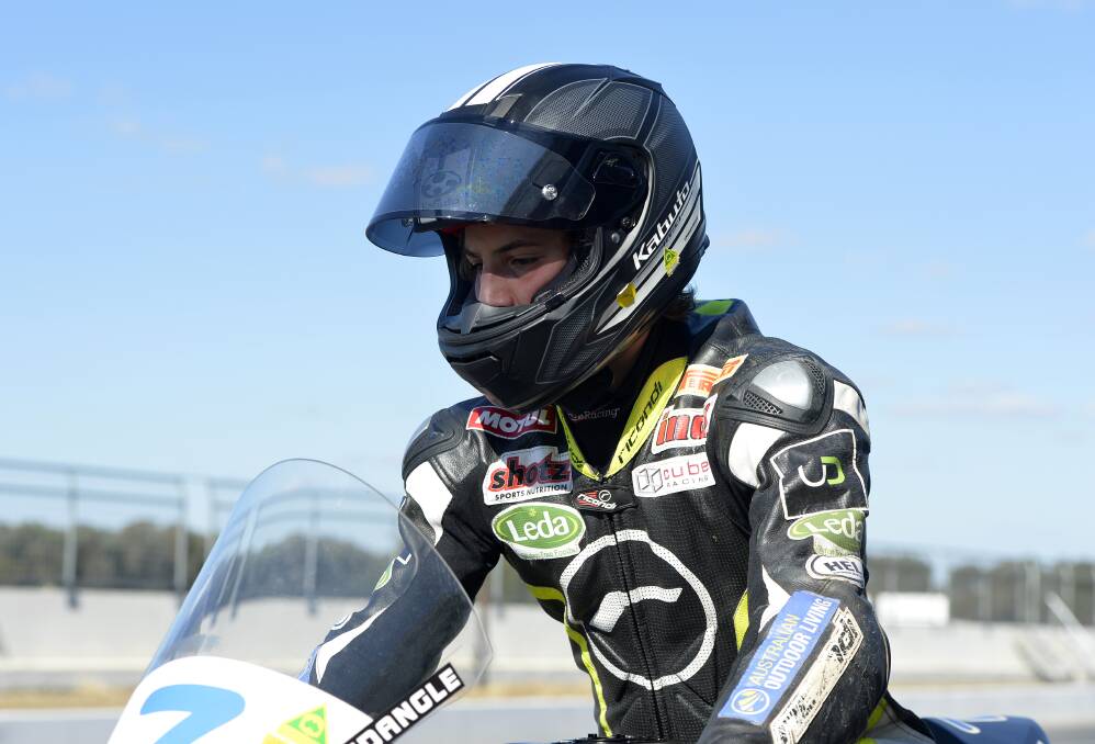 PREPARATION: Tom Toparis, 16, posted the 9th fastest times over the course of the two days at Winton. He says he "struggled" with the set-up but looks forward to better conditions. Photo Russell Colvin. 