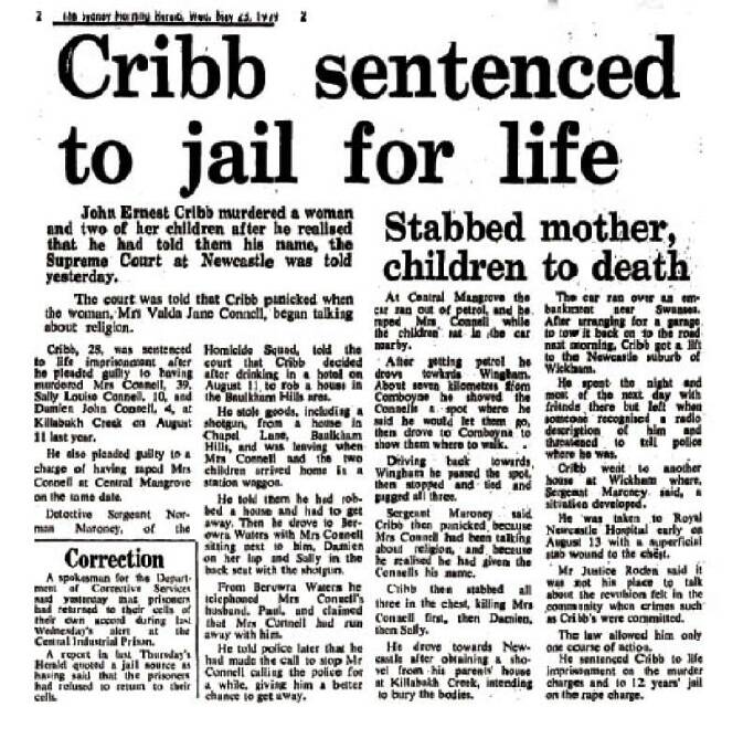 1979 Sydney Morning Herald headline. 