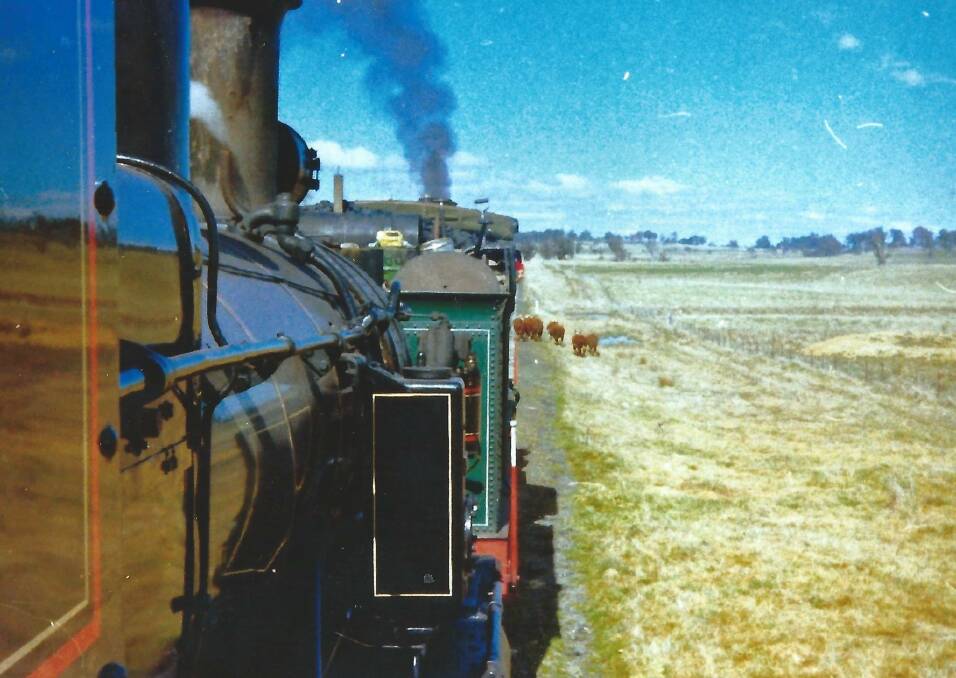 HISTORY RESTORED: A train rolls through Crookwell Station in 1985. The GCHR believes the new licence will be a 'tourism drawcard'. Photo: supplied