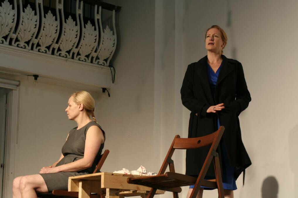 Holly Joyce and Cheska Hill-Wood in Mike Shpeherd's play 'Goulburn". Photo: supplied. 