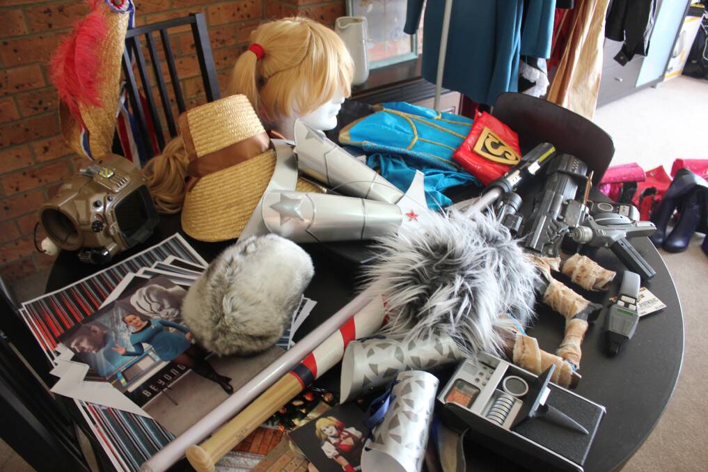 ADDING COLOUR: Above is only a small fraction of the props used by Jasim Jesenkovic for her cosplay costumes.