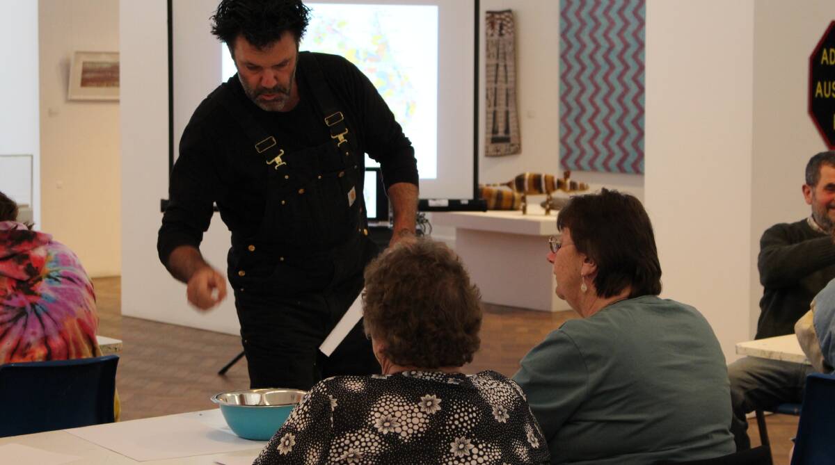 INTERACTIVE WORKSHOP: Artist Blak Douglas takes Goulburn locals through the rich history and power of Indigenous Aboriginal art today. 