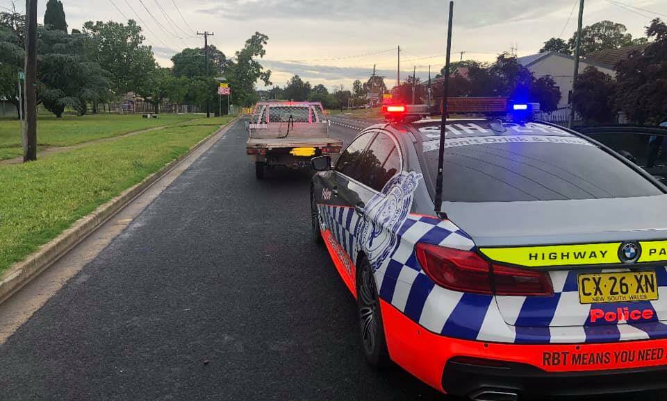 Police pulled over Hilux in Goulburn over the weekend. Photo: Hume PD