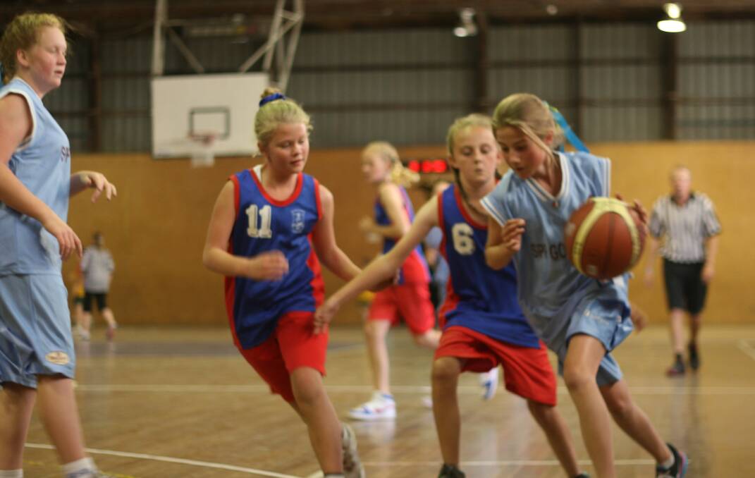 ACTION ALL WEEKEND: Some of the action from the 2012 Catholic Primary School's Basketball Challenge. Photo: Goulburn Post archives