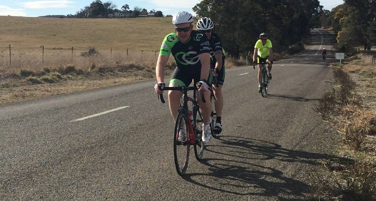 COMPETING: Riders on one of Goulburn Cycle Club's past weekly competition rides. Photo: David Carmichael