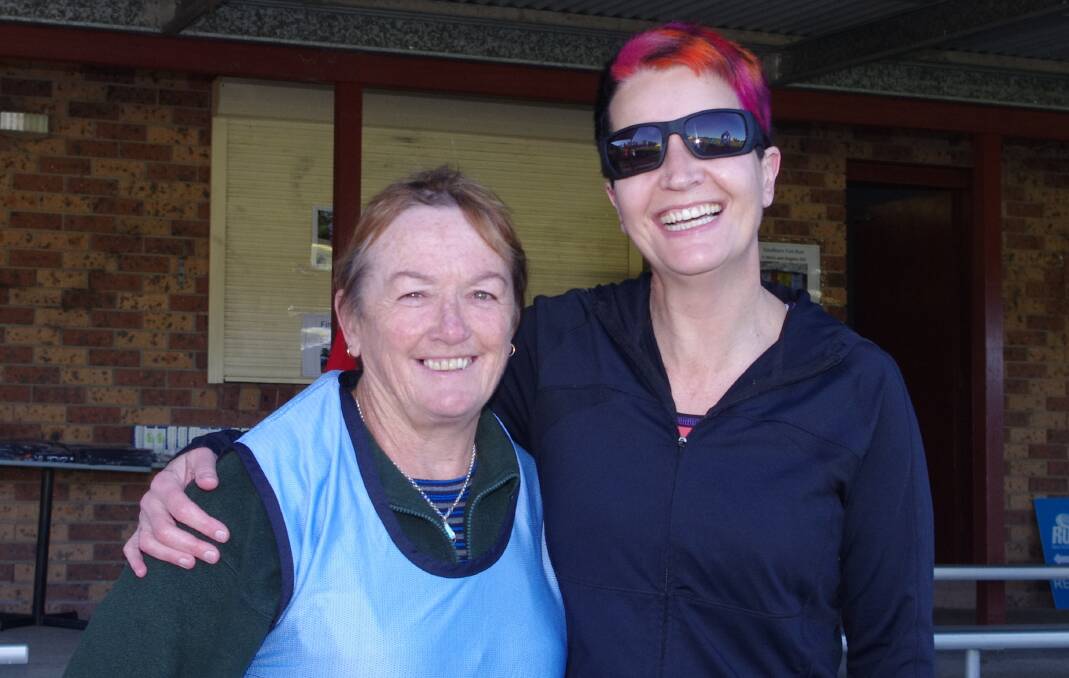 Goulburn Runners and Walkers running mates Elaine Pugh and Penny Dawson helped with some of the event organising before the race.