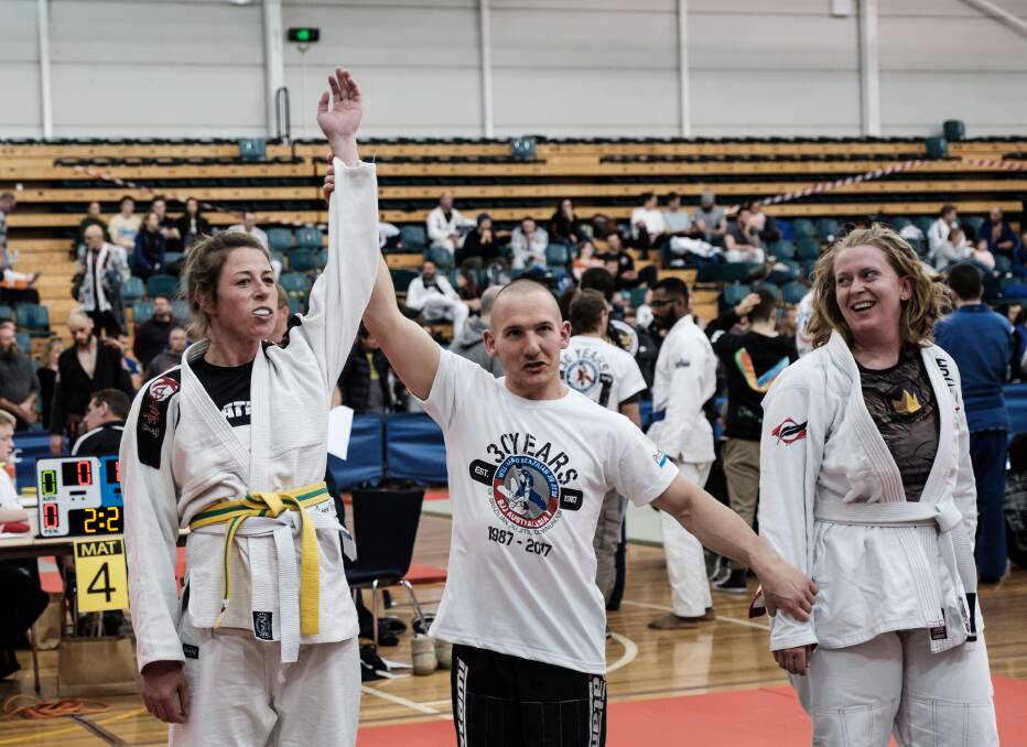 WINNING: Goulburn Martial Arts Academy's Michelle Barton achieved a gold medal in her weight class contest.