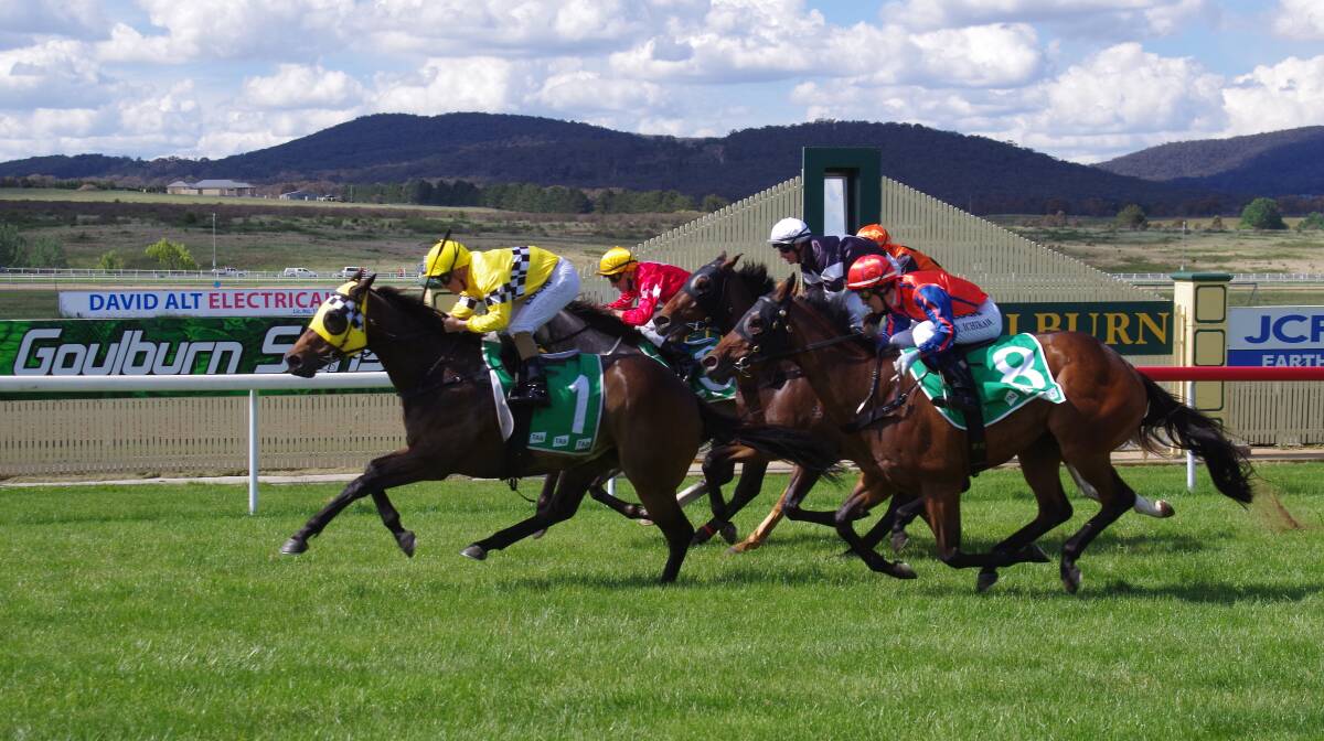 EXCITING: Racegoers this afternoon will be looking for some exciting finishes particularly in the Goulburn Cup scheduled for 4.45pm. Photo from the Girls Day Out meeting on November 11. Photo: Darryl Fernance