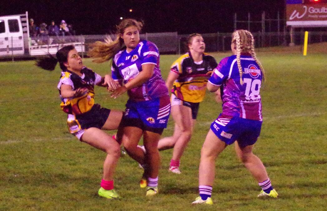 CROWD PULLERS: Goulburn's women have shown they can dominate a game and play entertaining league and are sure to draw a crowd on Friday night regardless of the weather. Photo: Darryl Fernance.