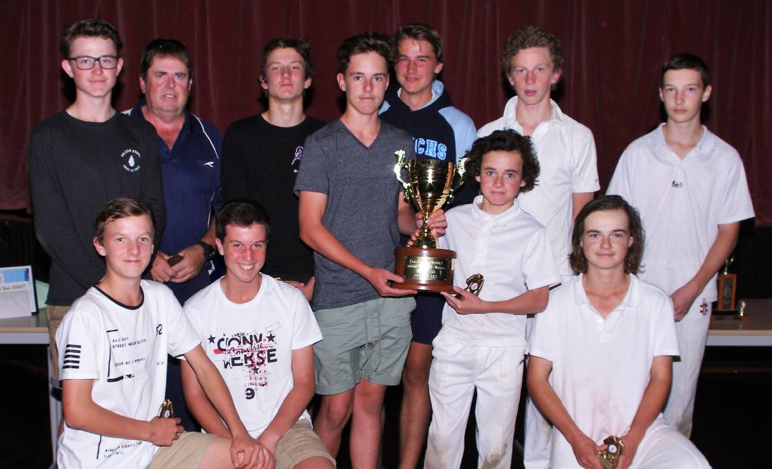 DESERVING PREMIERS: Crookwell Under 16s fought a very tough contest against Wollondilly to win the premiership 9 for 168  to 7 for 161. Photo: Darryl Fernance