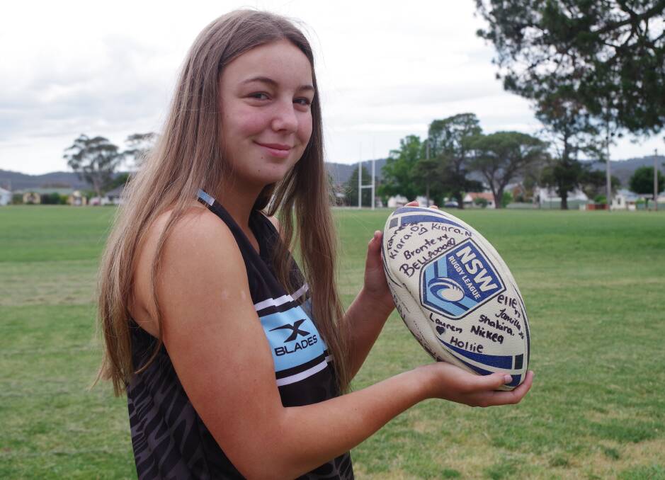 LEAGUE BONDS: Elly Hazelton is looking forward to her 2018 league season thanks to the bond with her brother,Tom, who she hopes he will be successful in his trial with Cronulla Sharks. Photo: Darryl Fernance