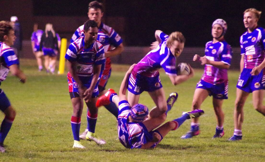 RUNNING HARD: Back on  May 2 the Goulburn Stockmen ran all over the South  Tuggeranong Boys at the Workers Arena and will be looking to similarly impress on Friday night. Photo: Darryl Fernance