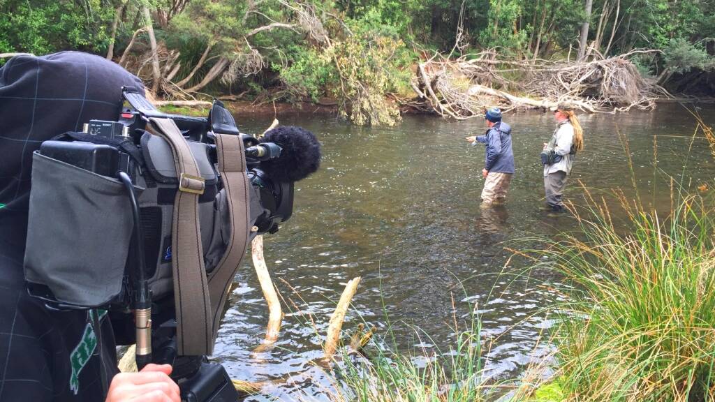 ON CAMERA:  All the action was caught for an upcoming Fishing Australia TV program. Photo: supplied