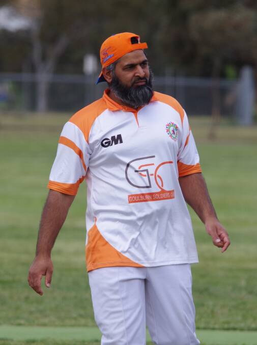 PLAYER OF THE MATCH: Farooq Hammad bowled the first hat trick of the season for Soldier Warriors, claiming four Hibo Gold Two wickets for a five runs against and scored 29 runs off 25 balls. File photo: Darryl Fernance