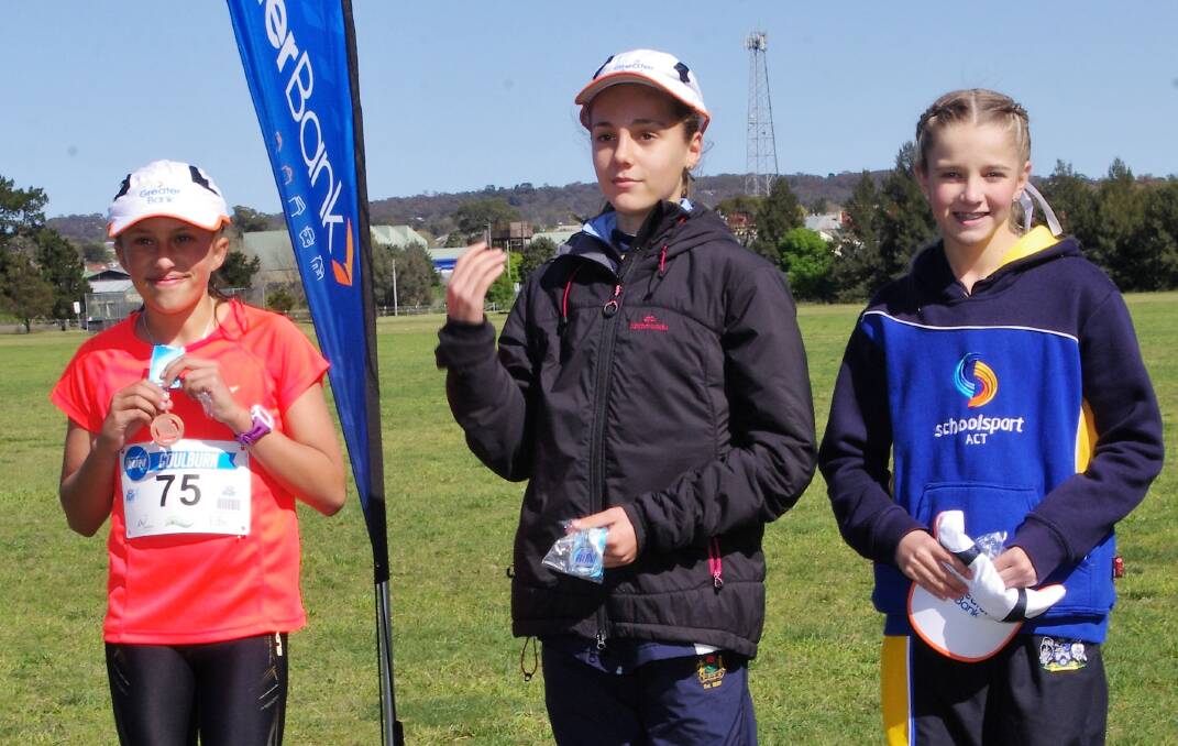 Jayde Gitto, Hannah Cadden and Ashley Pernecker were the first three female place-getters in the 5km run beating many adults.