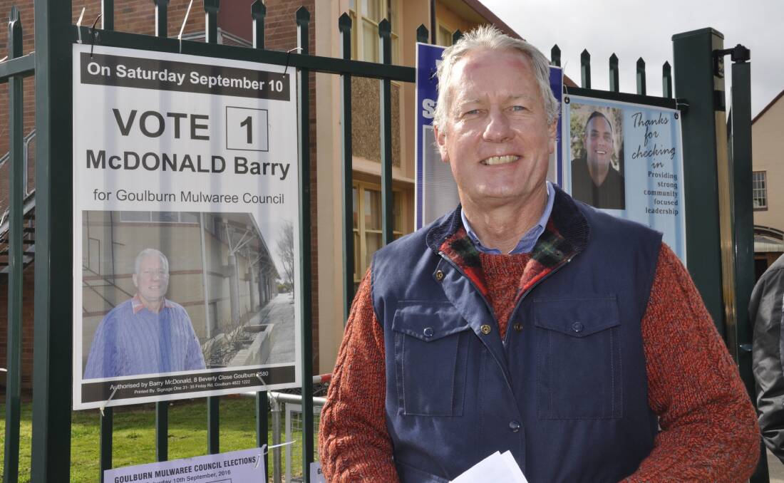 BIAS CHARGE: Goulburn Mulwaree Council candidate Barry McDonald is not impressed by the conduct of the most recent Politics in the Pub. 
