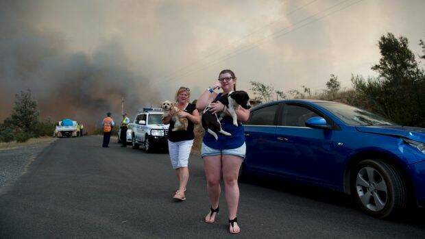 Residents were told to leave their homes on Friday. Photo: Jay Cronan.