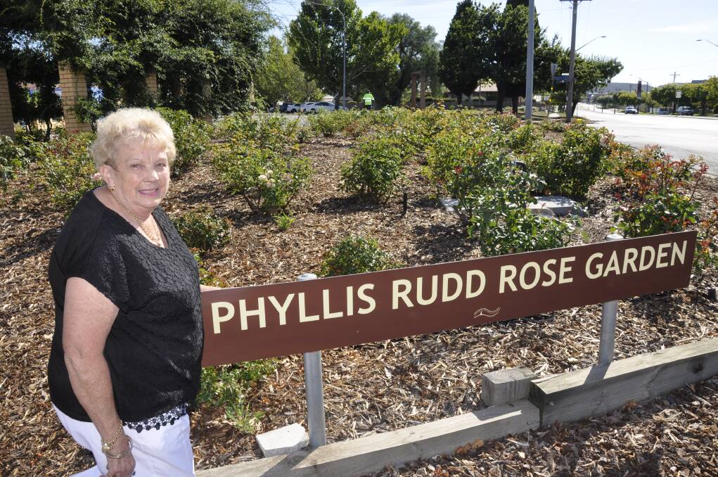 DUE RECOGNITION: Good friend of the late Allan 'Jockey" Rudd and his wife, Phyllis, Ev Boswell is thrilled that Jockey's name will be added to the Auburn Street rose garden.