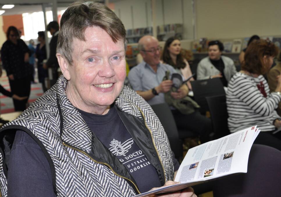 APPRECIATIVE: Patricia Morgan read up on the Goulburn Library's coming event, the Readers and Writers Festival, to be held on November 12 and 13. 
