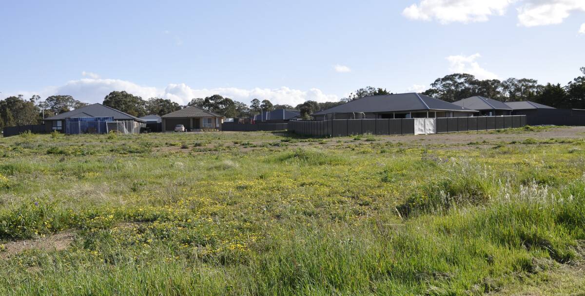 SNAPPED UP: Houses have already been constructed on the earlier approved inner 17 lots in the Lansdowne Street subdivision.
