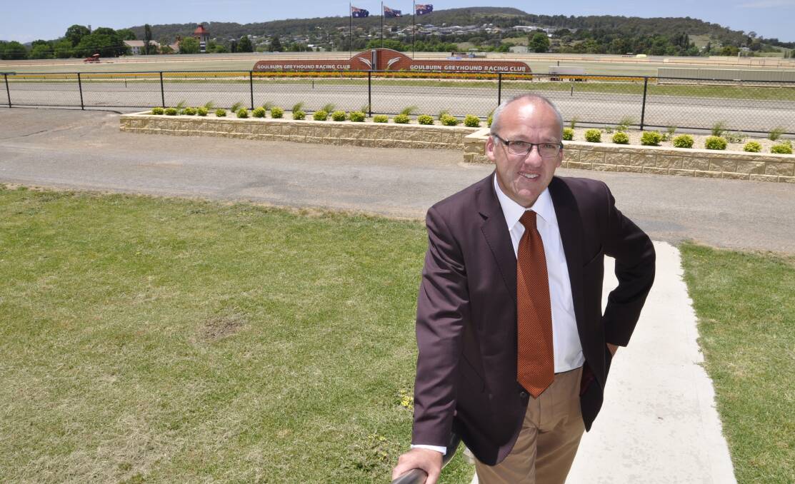 OFF AND RACING: Opposition leader Luke Foley made an appearance at Goulburn Greyhounds meeting on Tuesday and took the opportunity to talk up Labor's chances in the seat of Goulburn at the 2019 election.