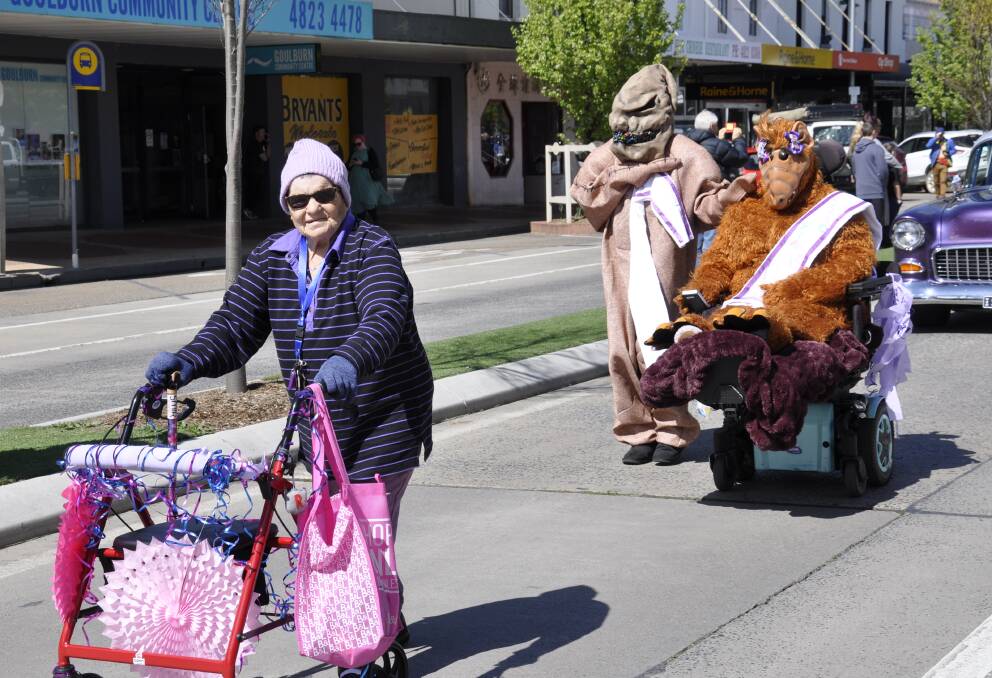 Rosie Johnson donned her best garb for the 2022 Lilac Festival street parade. Picture by Louise Thrower.