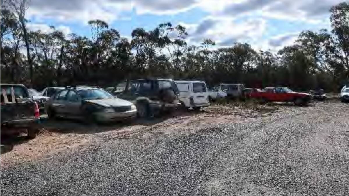 Council compliance officers are investigating cars accumulated on a Silverstream Road property at Lower Boro. Photo sourced. 
