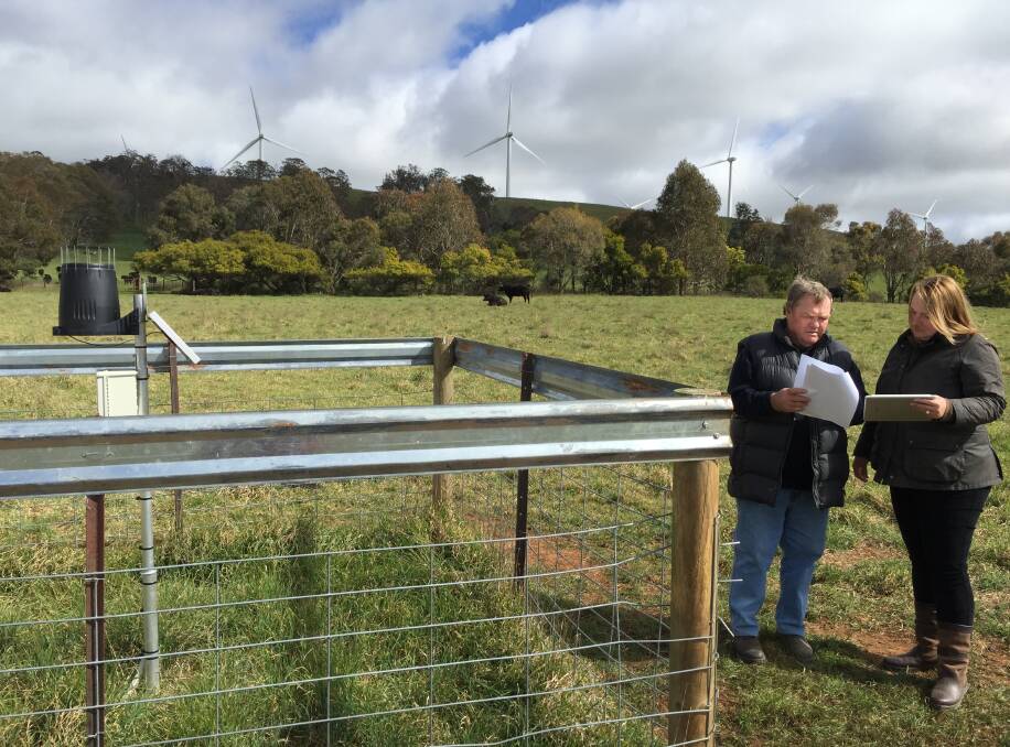 John Klem believes there are many opportunities for farmers to transition in and out of agriculture. Next week's forum will give a few tips. He is pictured on his property last year with Tablelands Farming Systems, Tracy Watson. Photo: Bronwyn Haynes.