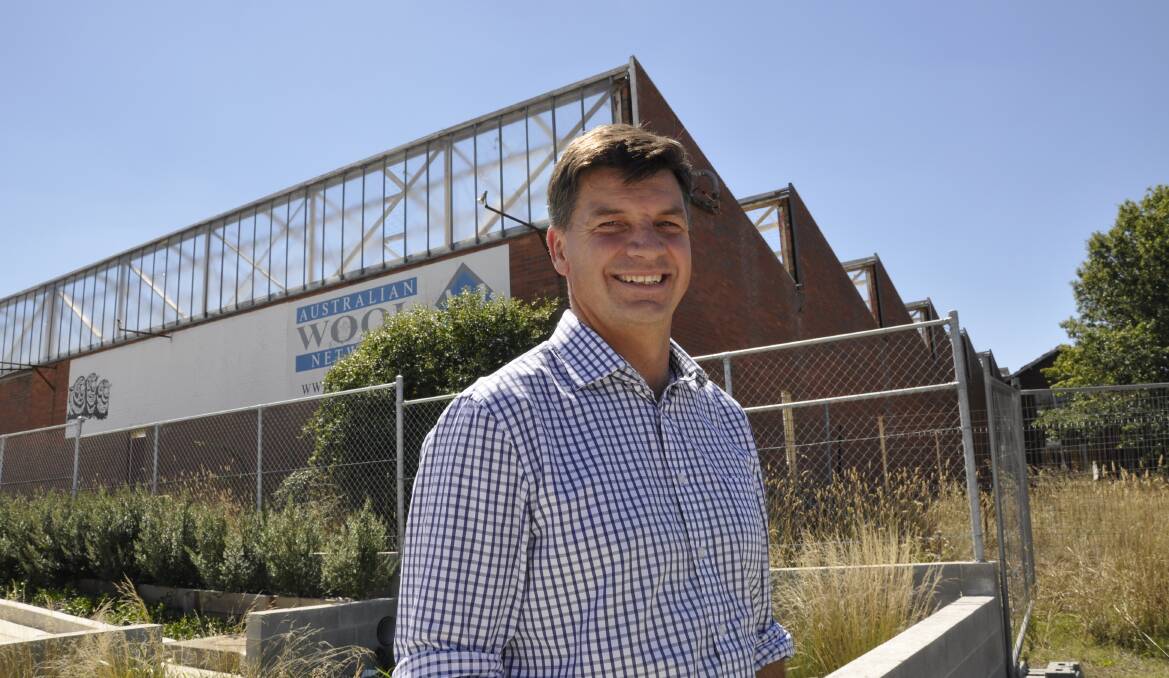 ADVOCATE: Hume MP Angus Taylor says Goulburn has a real chance to be a wool selling centre.