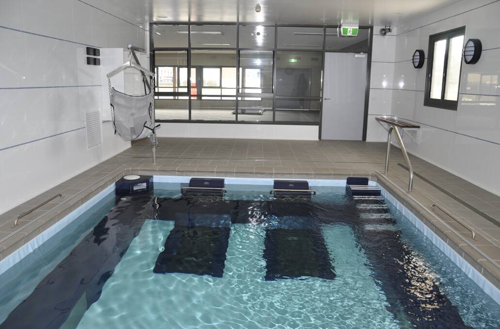 READY: The hydrotherapy pool has been completed at the Bradfordville Health Hub.