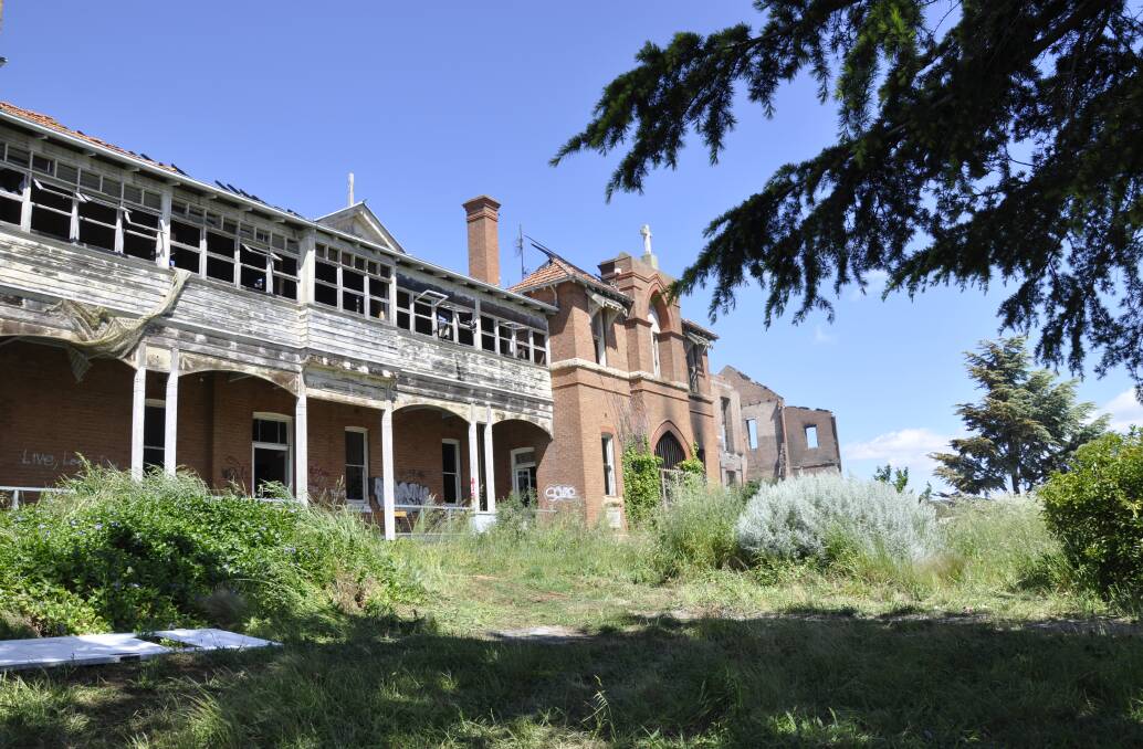 AFTERMATH: St John's orphanage is a shell of its former appearance following Friday's  second fire.