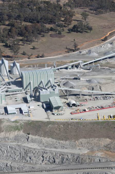 BIG DIG: The training and loading area at Marulan's Peppertree Quarry. A recent state approval allows for extended operating hours. Photo: Col Douch
