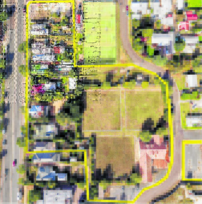 POTENTIAL: Ray White Real Estate is calling for expressions of interest in 16,000 square metres of land fronting Lagoon Street (left), Bruce Street and Fenwick Crescent (right).