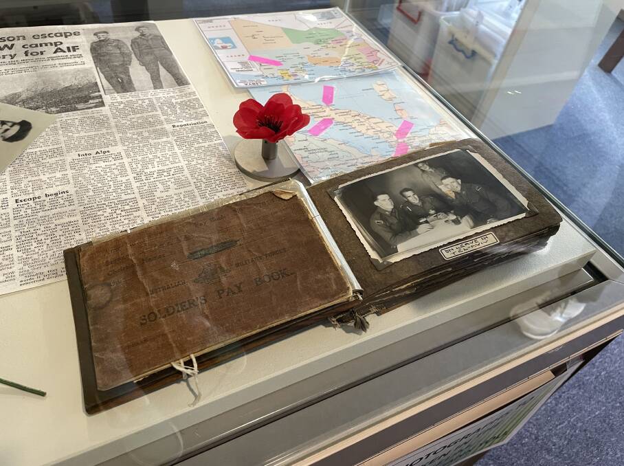 War memorabilia relating to father and son, Keith and Frank Sharp, are included in the exhibition. Picture by Louise Thrower.