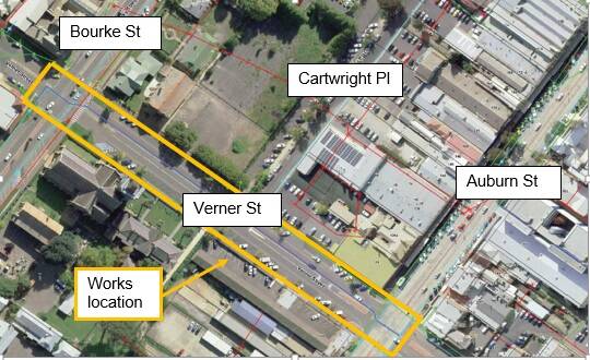 The council is undertaking water mains replacement in Verner Street over the next four weeks.