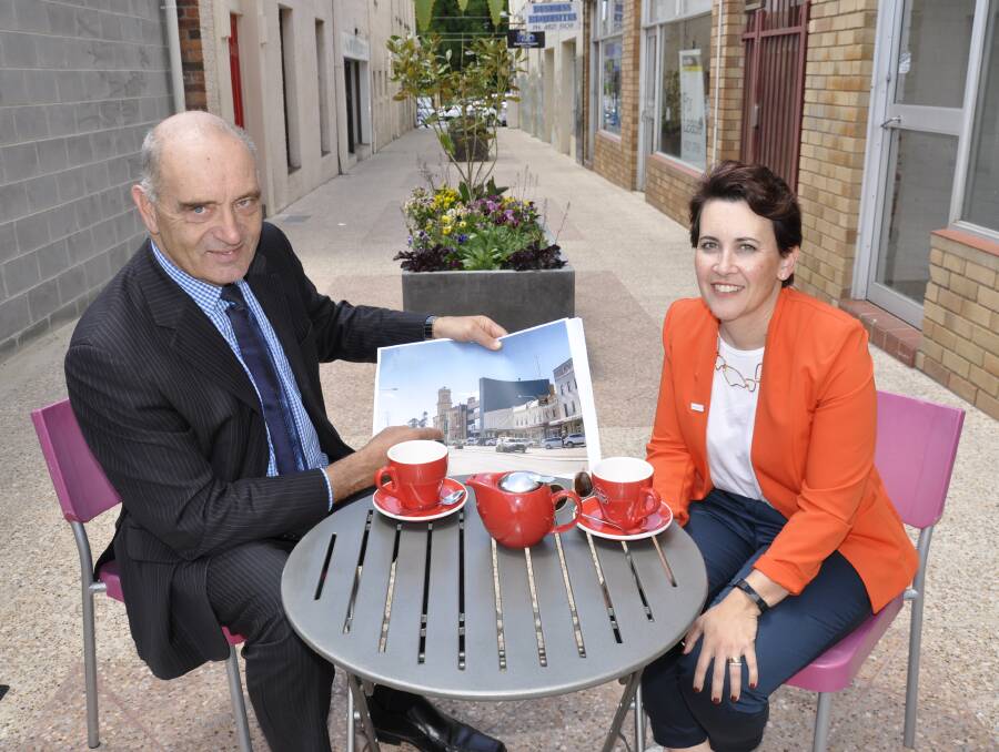 BIG PLANS: Council general manager Warwick Bennett and growth, strategy and culture director Louise Wakefield are keen to engage the community on CBD ideas.
