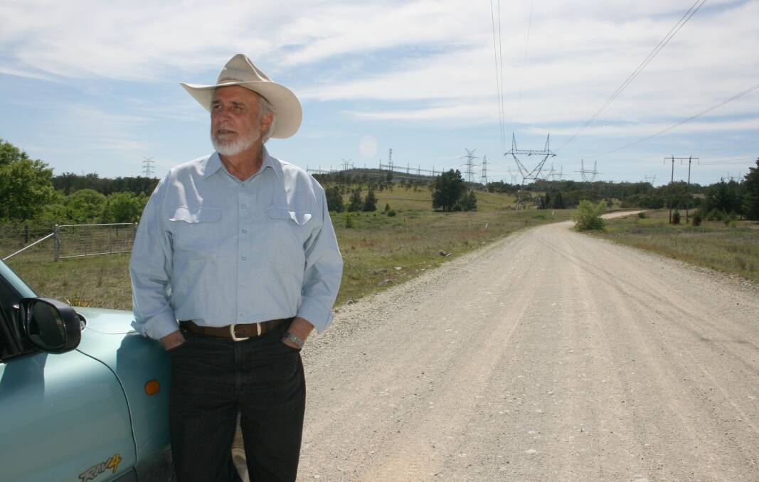 Ken McNally, pictured here in 2008 when the gas fired power station was first proposed,  says any improvements to the road that emerge from the project won't offset concerns about pollution and biodiversity and lifestyle impacts.