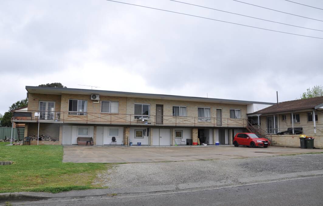 BREWING: A Land and Environment Court battle is looming over these units off Avoca Street, Goulburn. The council claimed ground floor car parks were unlawfully enclosed for residential use. Photo: Louise Thrower.