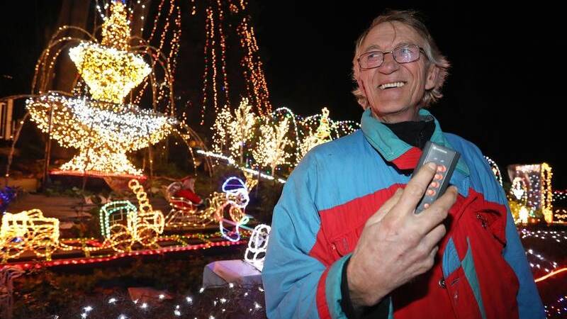 Rolf Vogt outside the Christmas House in the German village of Calle. Photo: AAP