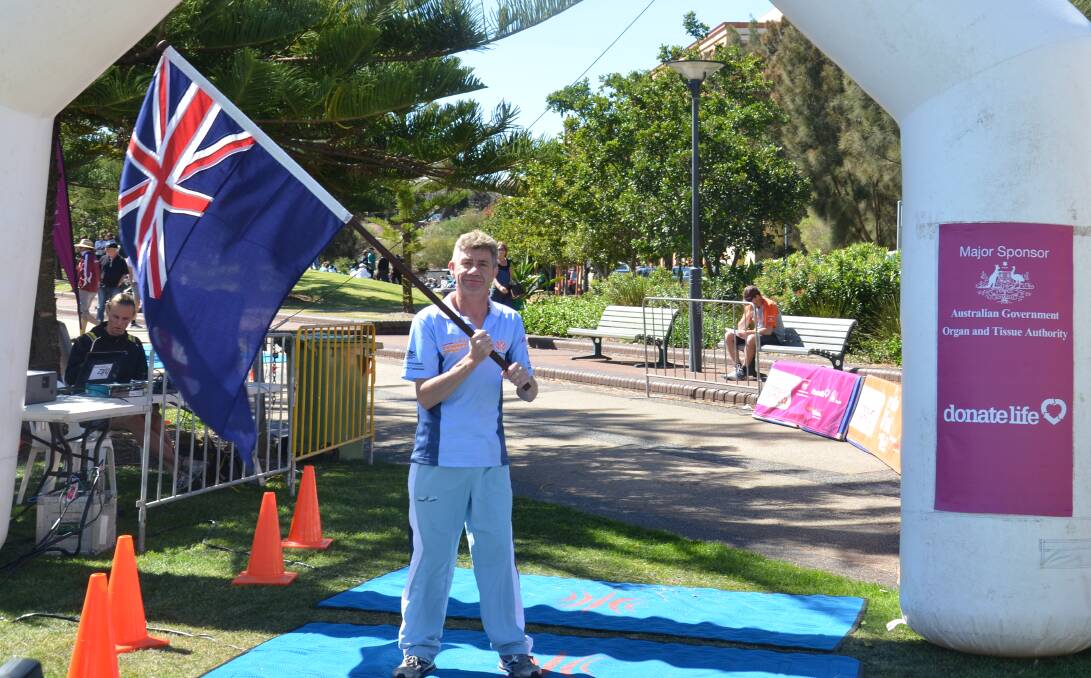 DEEP BREATH and GOOD LUCK: Michael Kennedy, a double lung recipient, will head to the Australian Transplant Games in September-October. Photo: supplied