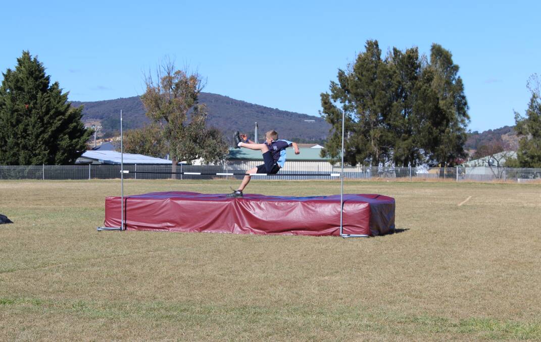 Bailey Hando in action last year at an athletics meet. Bailey received the Principal's award from the Mr Phillip Katen.