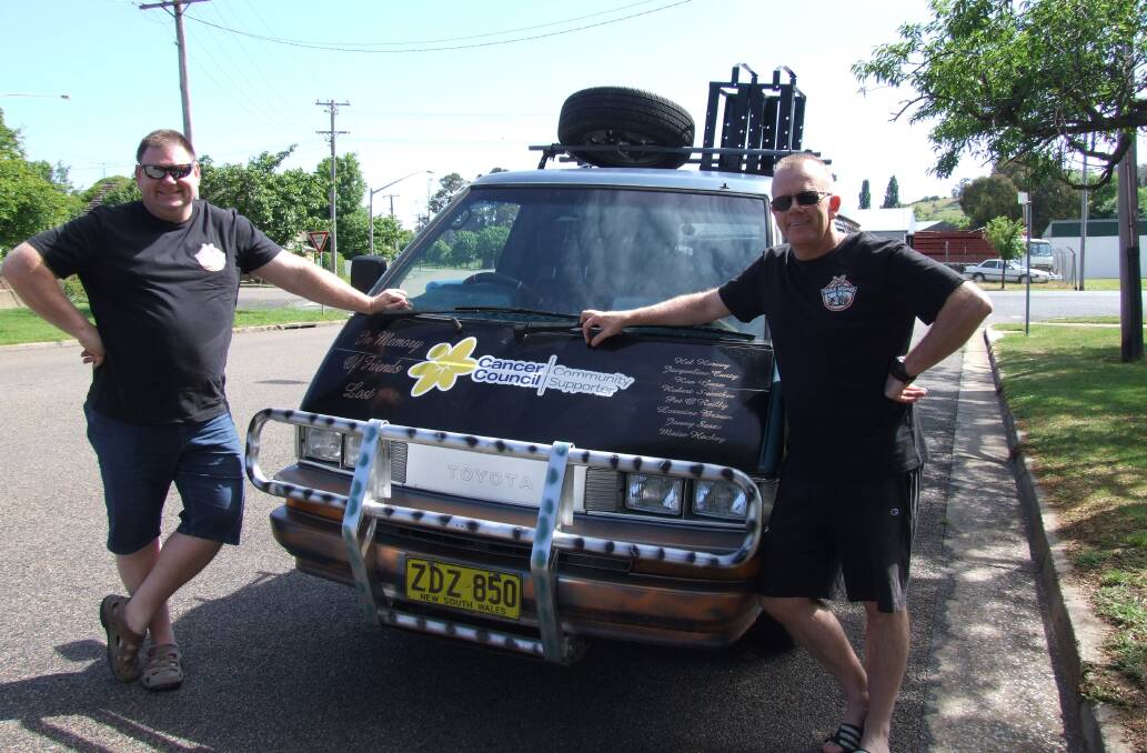 VISITING CROOKWELL: Josh Lambert and Leigh Layden heading off on the Mystery Box Rally. Photo Dianne Layden.