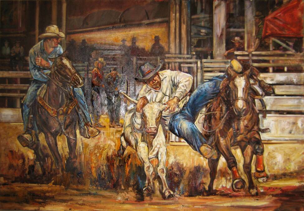'Rodeo 2' by Stavros Papantoniou. The 2017 Art Show is on June 10-12 at the Taralga Memorial Hall. Image: supplied