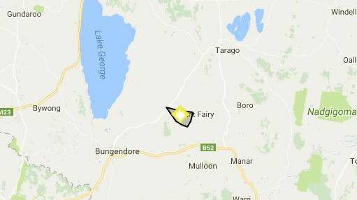 Grass fire north east of Bungendore