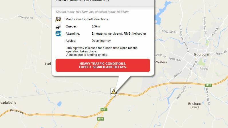 Fatal accident on Hume Highway near Yarra