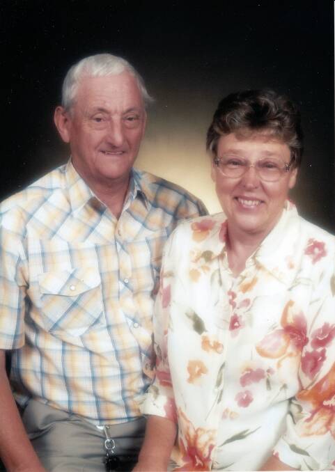 50TH WEDDING ANNIVERSARY: A recent photo of John and Berry Ings, before Mr Ings had his recent famous eye surgery. 